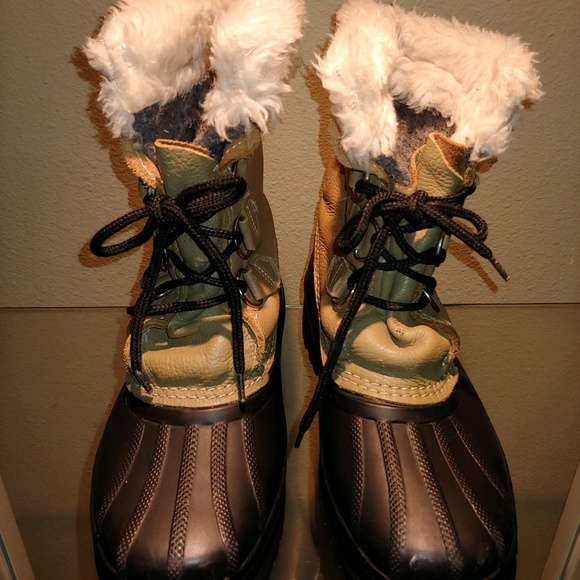 Sorel Winter Snow Boots Faux Fur - 5 - Picture 2 of 8